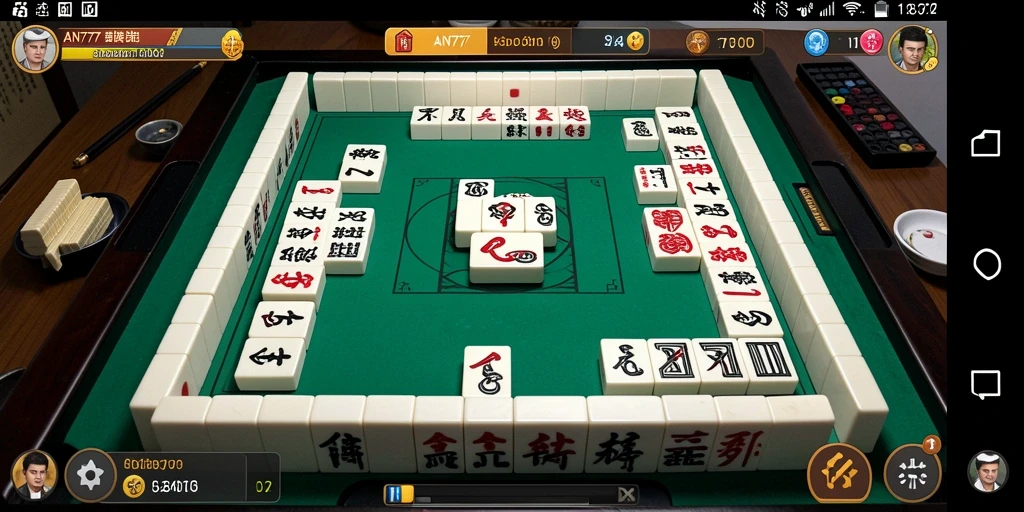 Screenshot gameplay AN777 yang menampilkan serunya bermain Mahjong.