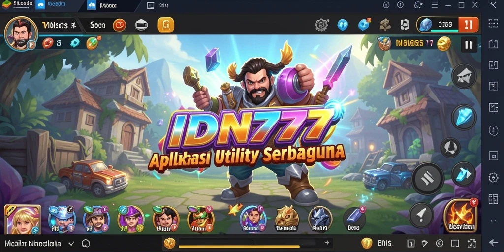 Tampilan antarmuka utama IDN777 yang ramah pengguna.