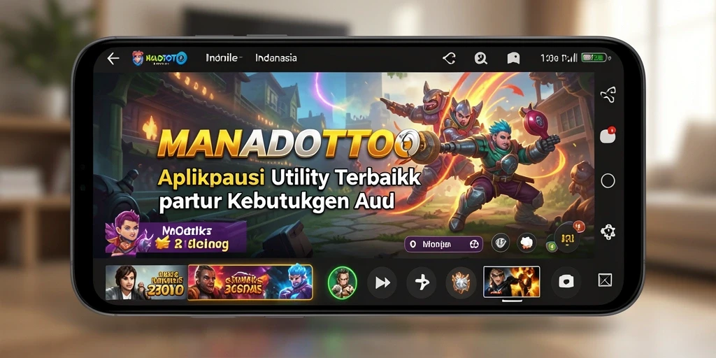 Tampilan menarik dari aplikasi MANADOTOTO yang memudahkan pengguna.