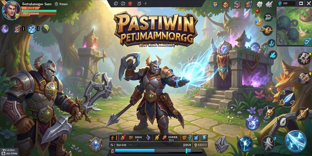 Tampilan grafis yang memukau dalam gameplay PASTIWIN.