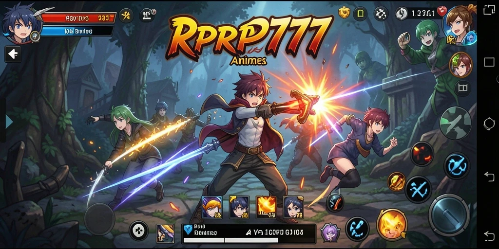Gameplay RPRP777 dengan karakter Anime yang menakjubkan.