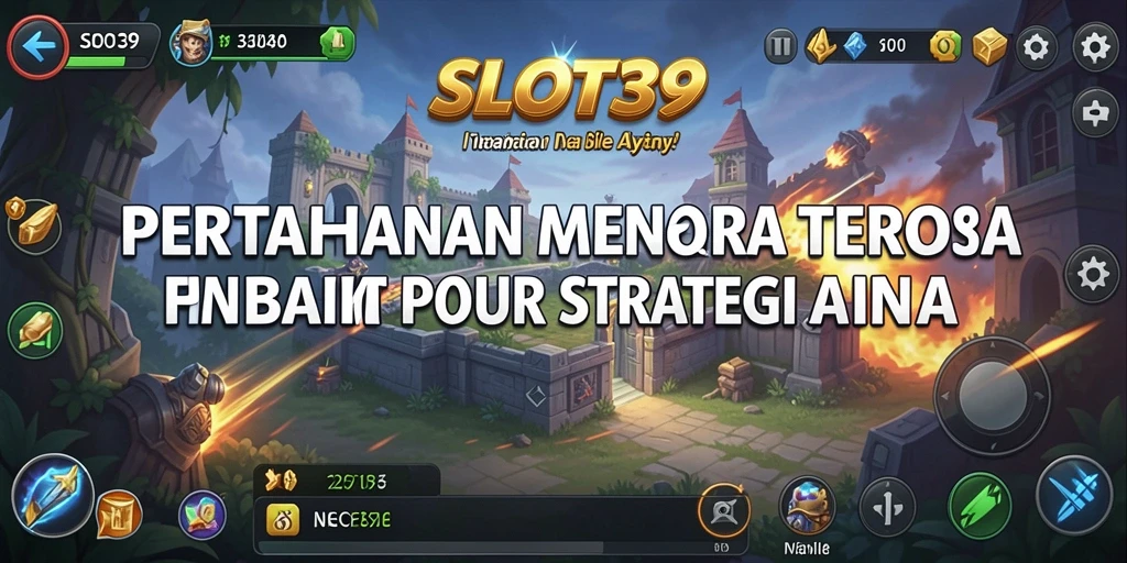 Tangkapan layar gameplay SLOT39 menampilkan aksi menara pertahanan yang mendebarkan.