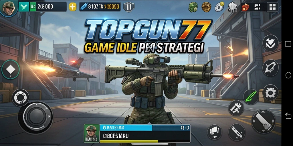 Tampilan gameplay <strong>TOPGUN77</strong> yang penuh keseruan dalam genre Idle.